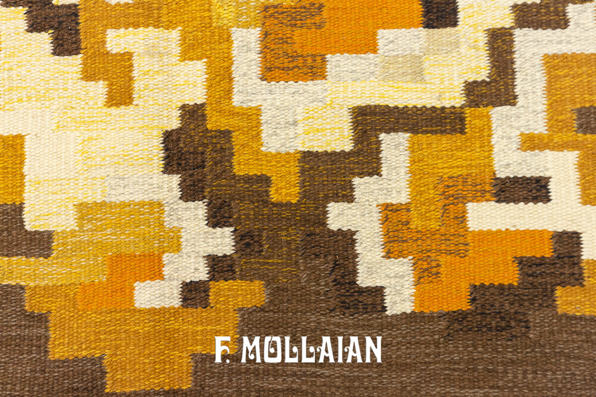 Tapis Suédois Kilim Rollakan n°:891336